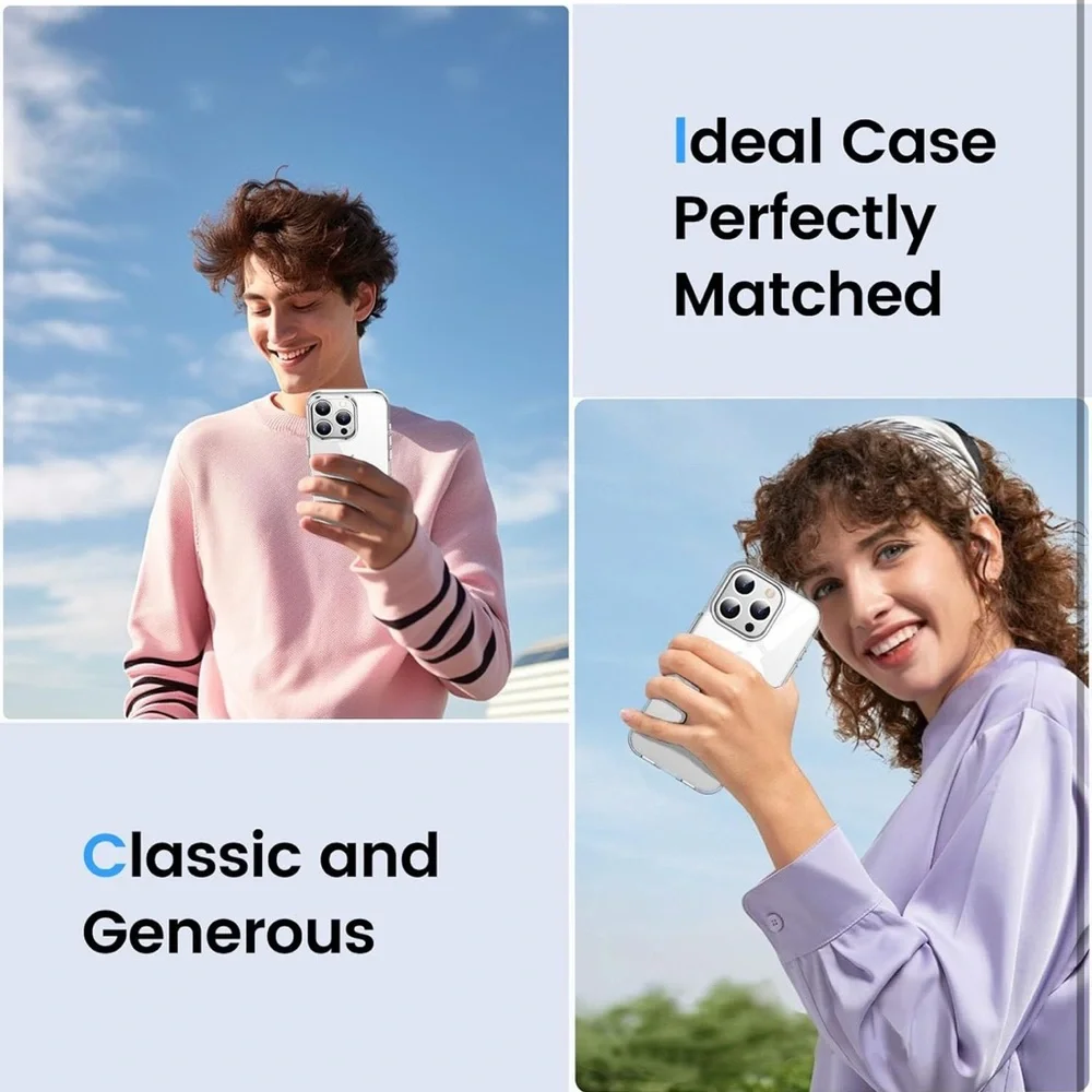 Temdan for iPhone 15‎ Pro Max Case Clear